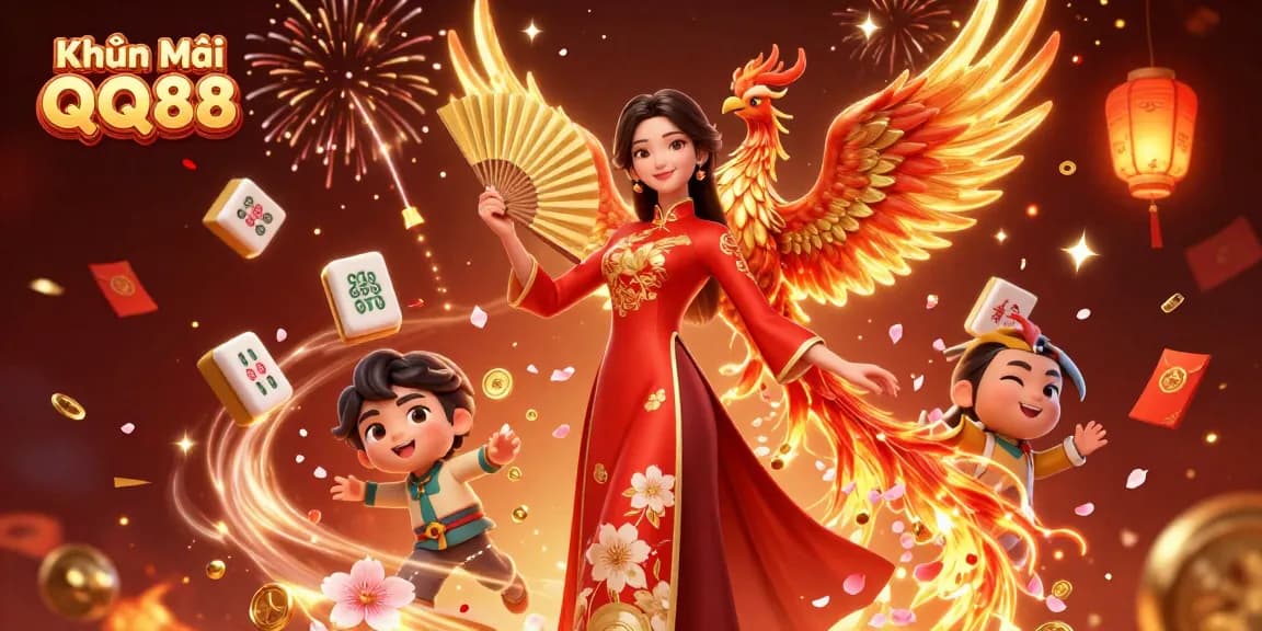 Engage in thrilling gaming adventures with Khuyến Mãi QQ88, featuring vibrant promotion elements.