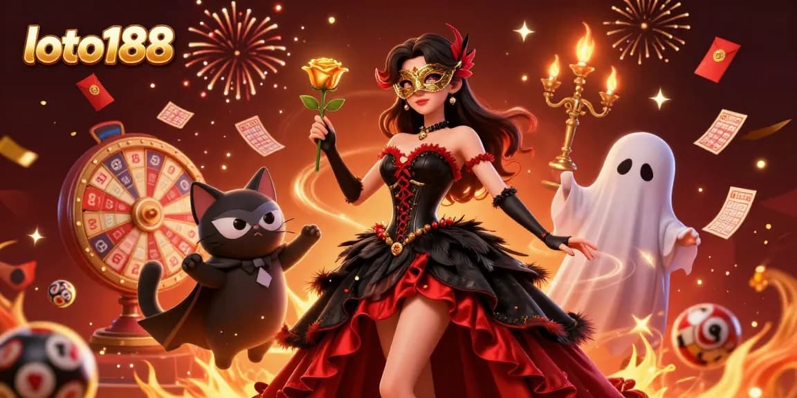 Engage with loto188's exciting lottery experience featuring vibrant characters and gaming elements.