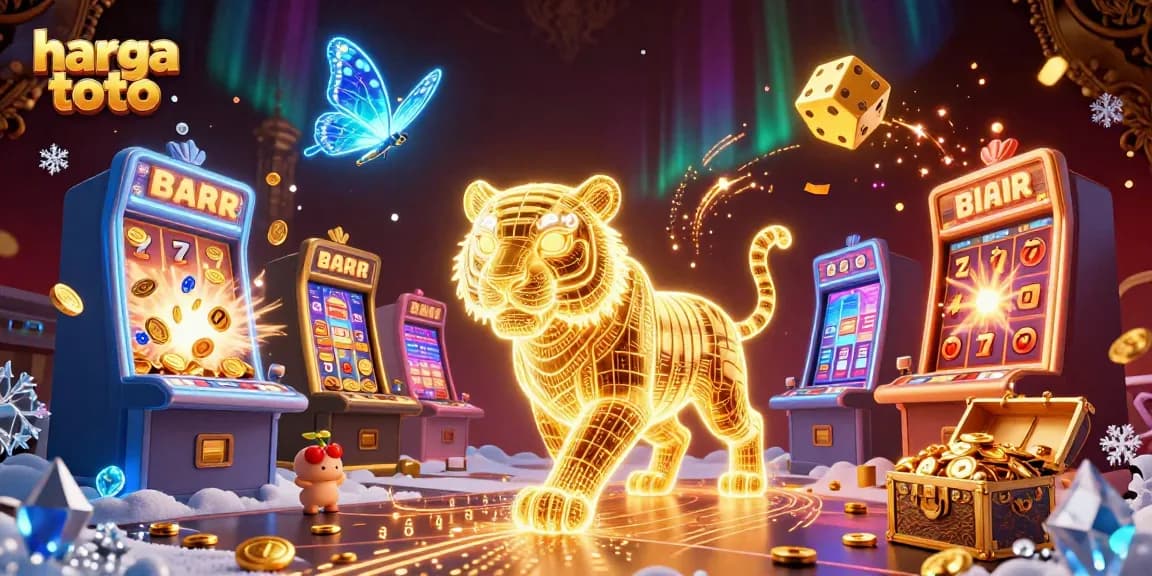 Experience thrilling gameplay at harga toto with a vibrant casino scene featuring slot machines and exciting game elements.