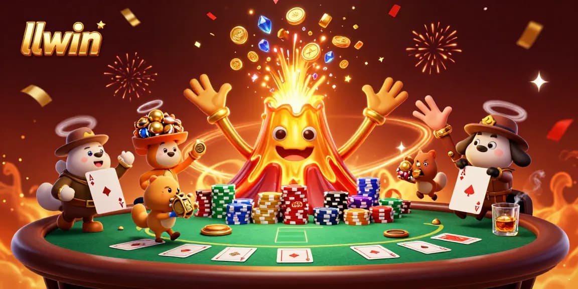 llwin combines gaming excitement with treasure-filled adventures in this vibrant casino scene.