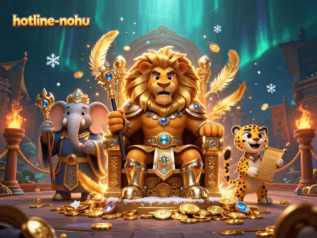 Engage in thrilling gameplay at hotline-nohu amidst majestic characters and stunning scenery.
