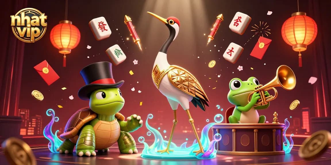 Experience top-tier gaming action at Nhat Vip with exciting casino elements and charming characters.