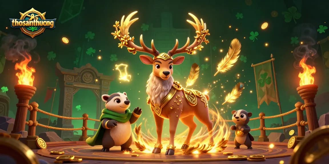 Engage in thrilling gameplay with thosantienthuong, featuring vibrant characters and dynamic casino elements.