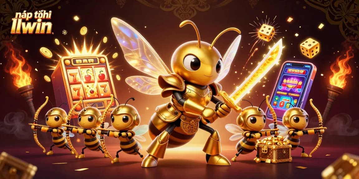 Nạp tiền llwin: Engage in thrilling online gaming with a vibrant casino scene featuring exciting elements.