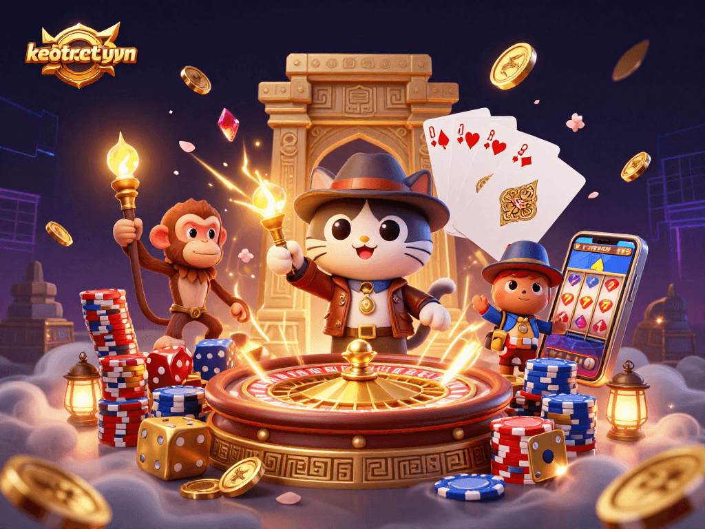 Engage with the thrilling keotructuyen experience featuring immersive gaming as our cat explorer uncovers golden artifacts.