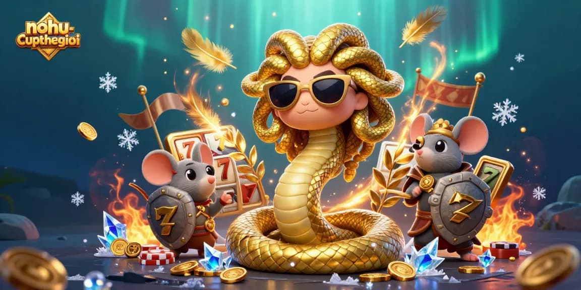 Experience thrilling gameplay at nohu-cupthegioi with Medusa, a warrior mouse, and dynamic casino elements.