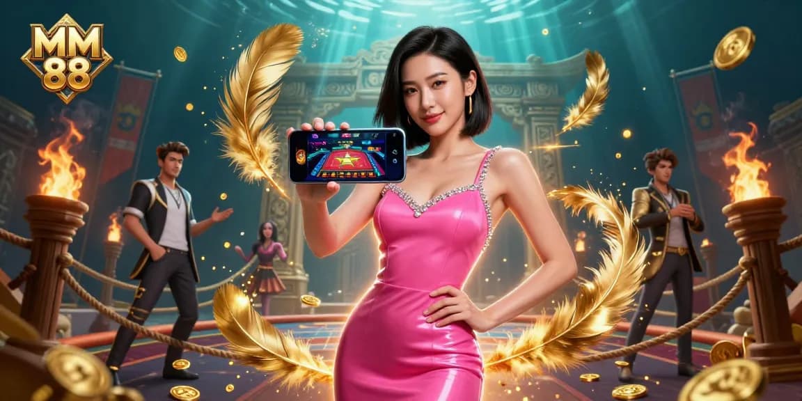 Experience the gaming action with MM 88's vibrant live dealer game and thrilling casino atmosphere.