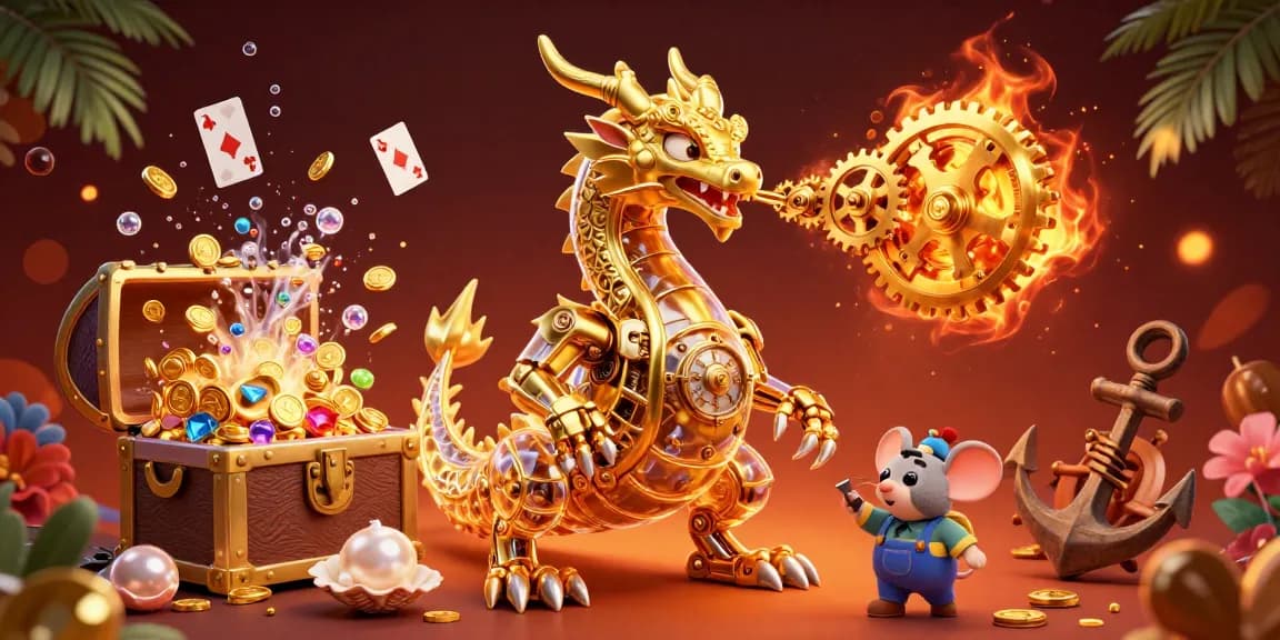 Experience the thrill with ww88's vibrant and dynamic casino game illustration featuring unique characters and elements.
