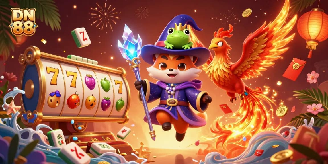 Experience thrilling slots at DN 88 with the magical wizard fox and stunning visual elements.