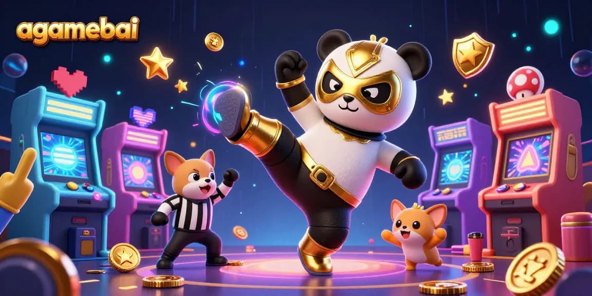 Engage with agamebai’s thrilling gambling environment featuring dynamic cartoon characters and casino elements.