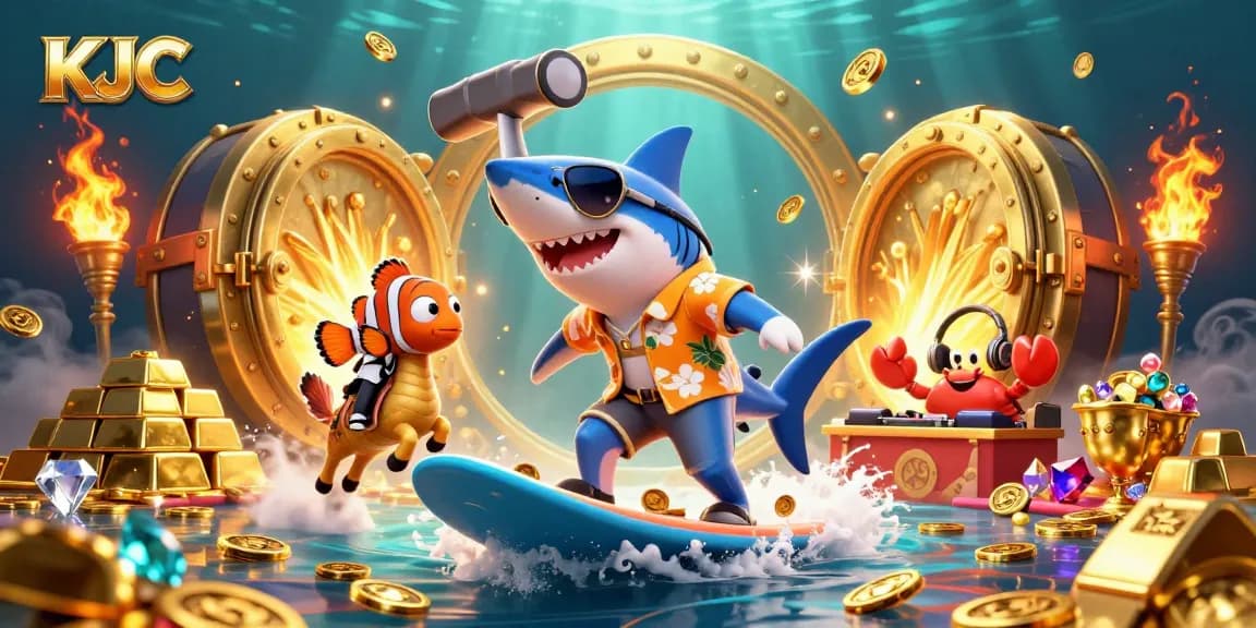 KJC delivers an exciting underwater casino adventure with vibrant characters and dazzling treasures.