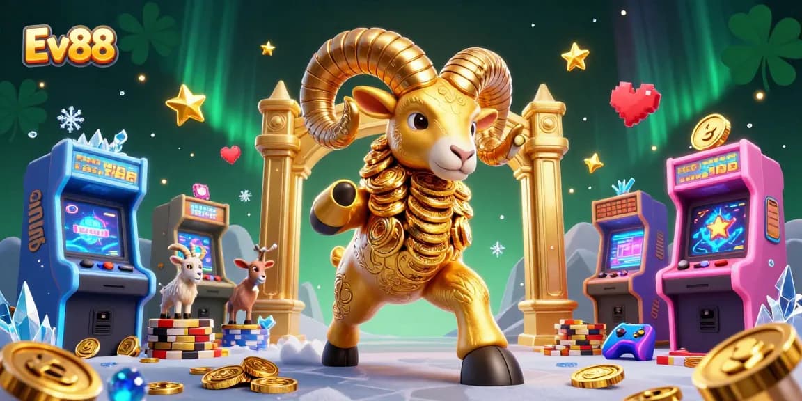 Win big at Ev88 with colorful 3D casino characters engaging in exciting gaming action.