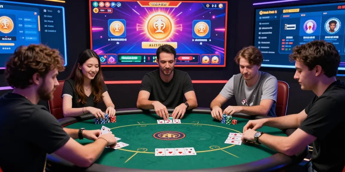 Engaging online poker environment showcasing players enjoying Game Poker Uang Asli Dominobet with vibrant atmosphere and dynamic action.