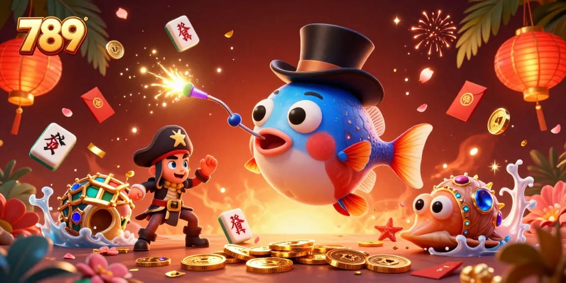 Experience the thrill of 789 as golden coins attract in a vibrant casino undersea scene.