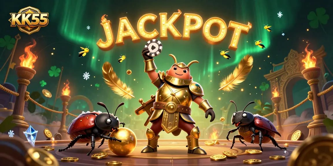 Join the winning action at KK55—experience a thrilling victory in a vibrant casino setting.