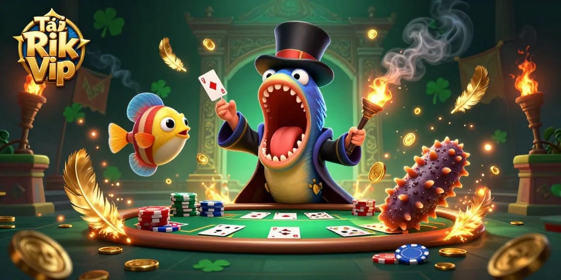 Tải Rik Vip enhances excitement at a poker game with captivating characters and stunning visuals.