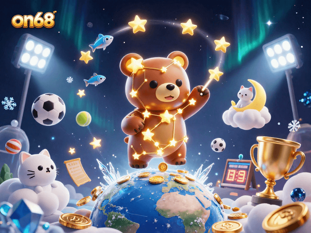 on68 players scoop up winnings with stellar characters and sports elements dynamically floating
