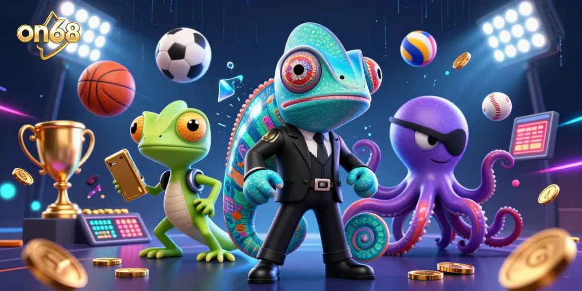 Experience the excitement of on68 with dynamic casino elements and vibrant characters in action.