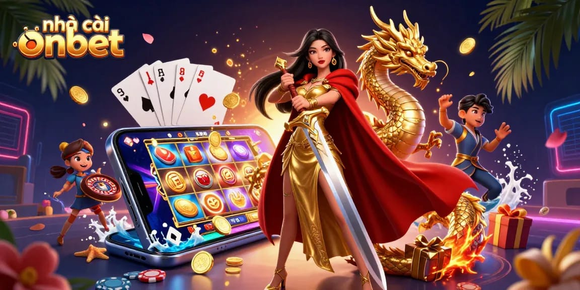 Engage with the vibrant world of nhà cái onbet, where thrilling slot games sparkle with golden coins and excitement.