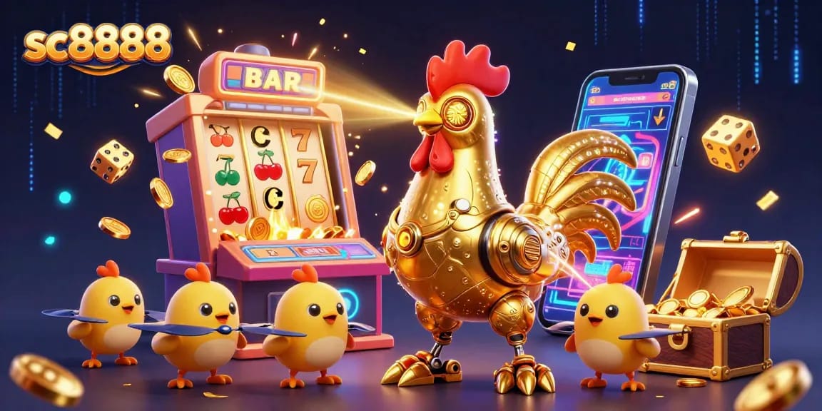 Engage in exciting gameplay at sc8888 with a vibrant jackpot explosion and entertaining casino elements.