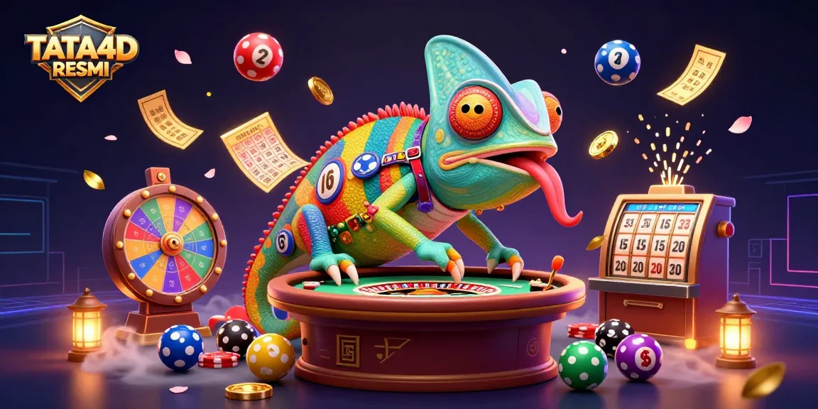 TATA4D RESMI showcases vibrant casino energy with dynamic lottery and prize elements.
