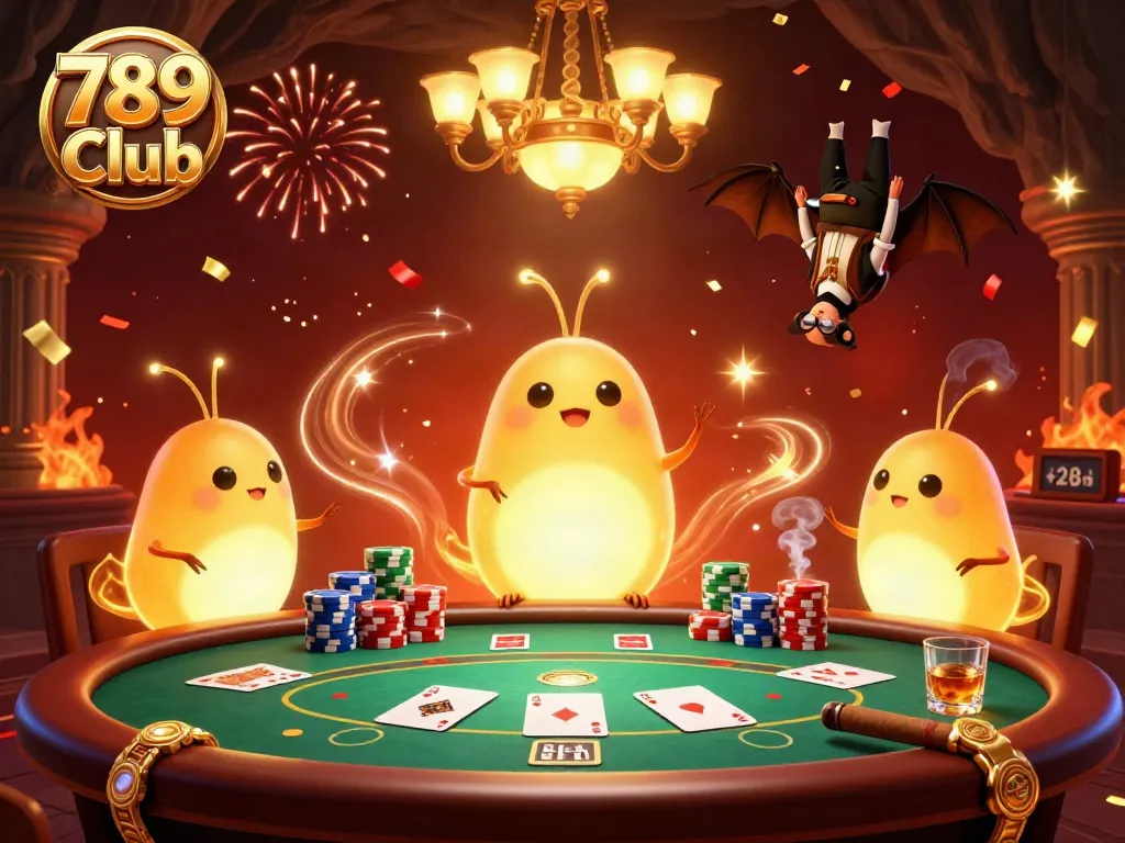 Join the fun at 789 Club casino where glowworms illuminate the action with their golden tails.