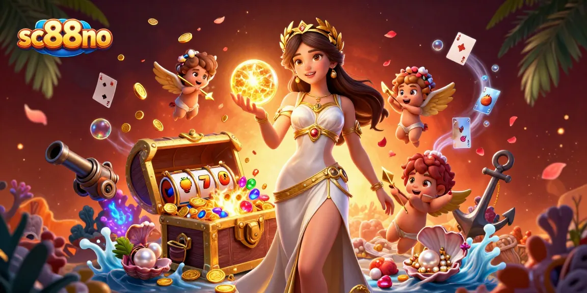 Experience wins at sc88no with dynamic slot games featuring golden treasures and celebratory characters.