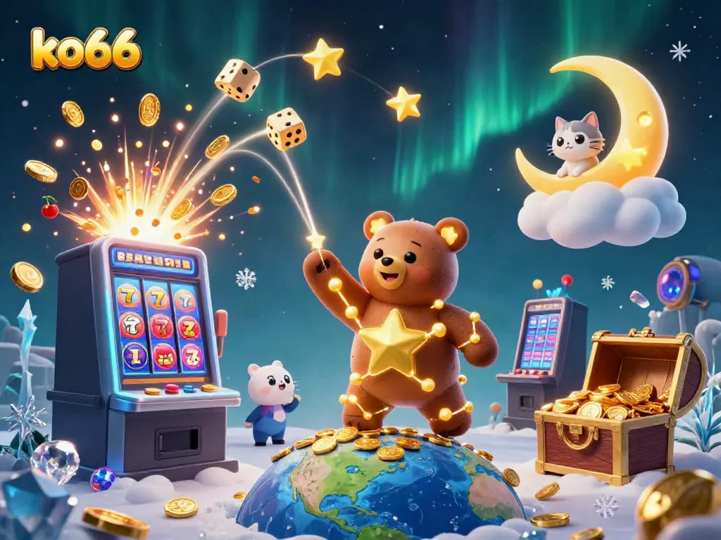 Experience the thrilling adventures of ko66, where constellations and golden jackpots collide in a vibrant casino world.