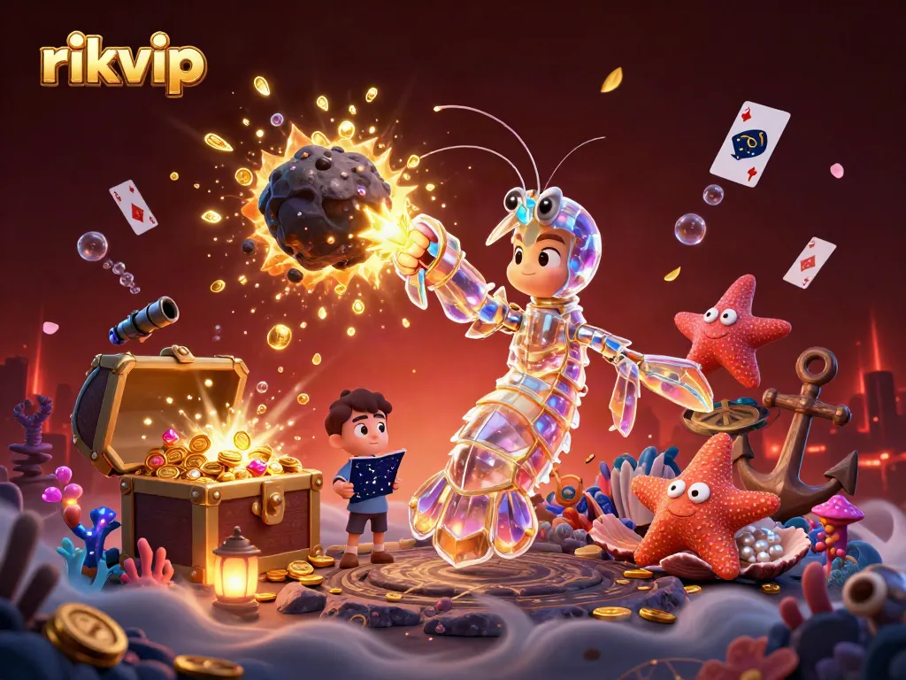 Experience the thrill of rikvip with captivating games and vibrant golden gems exploding in a cosmic casino