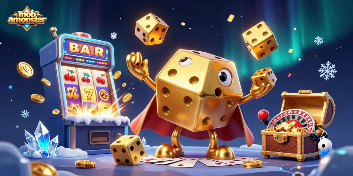 Experience luck and excitement with mobamonster's vibrant casino scene bursting with games and action.