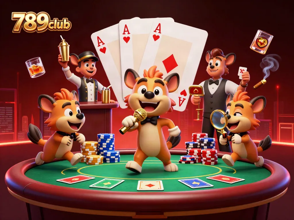 Experience top-notch gaming at 789club’s vibrant comedy casino, featuring lively hyena characters.