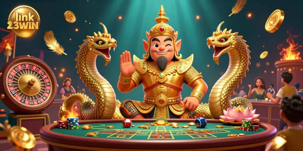 Experience the thrill of gambling with link 23WIN in a vibrant and dynamic casino scene.