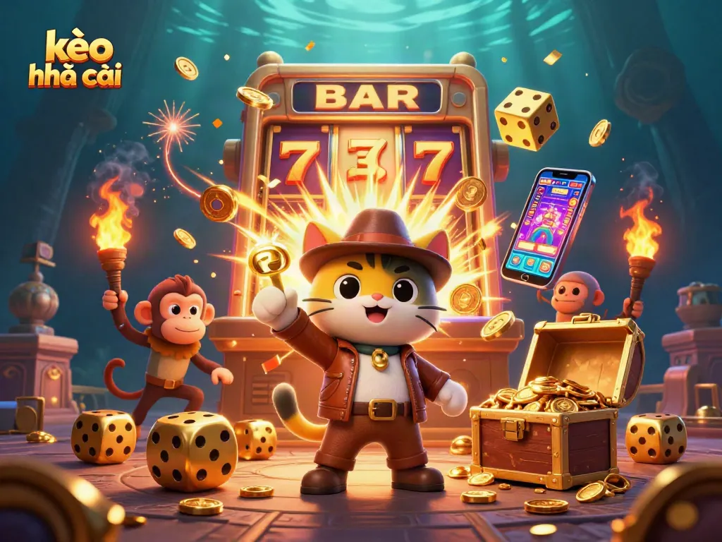Engage with kèo nhà cái strategies while exploring a treasure-filled casino adventure.