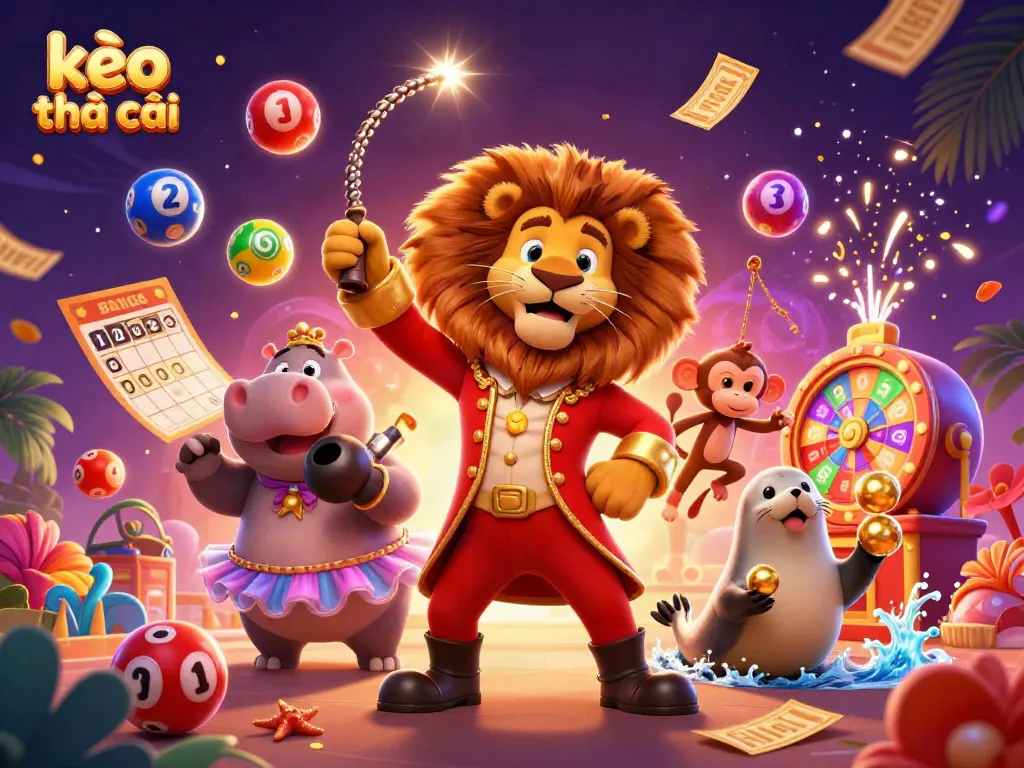 Engaging display of kèo nhà cái characters in a vibrant casino atmosphere filled with excitement and action.