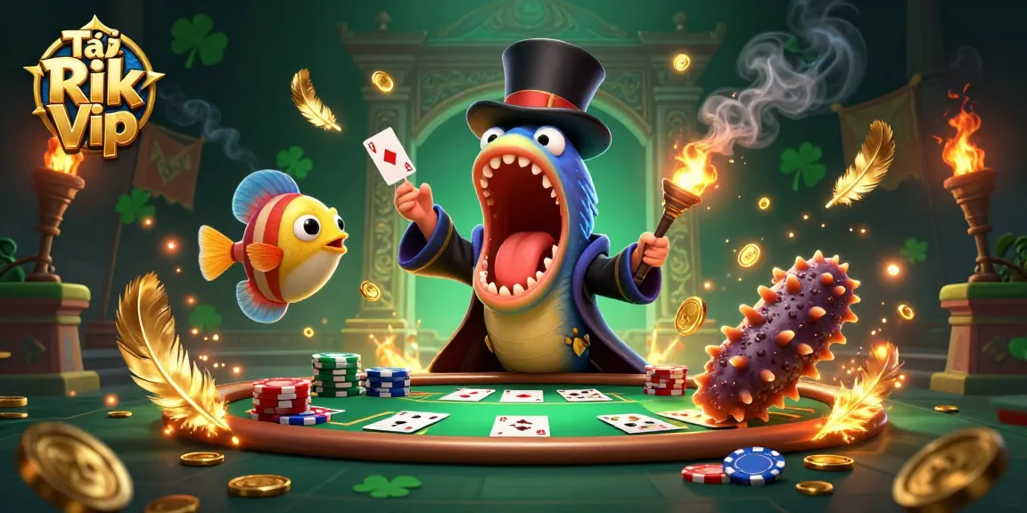 Tải Rik Vip enhances excitement at a poker game with captivating characters and stunning visuals.