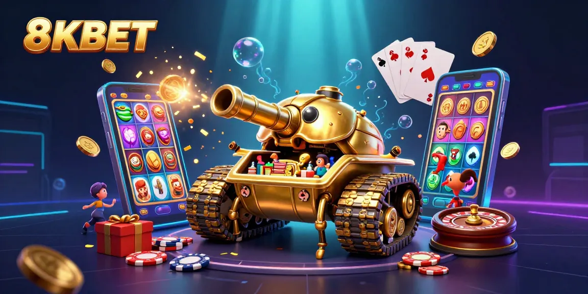 Engage with 8KBET’s vibrant casino scene featuring iconic games and colorful action elements.