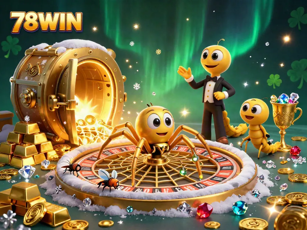Experience thrilling betting action at 78WIN with a vibrant roulette web scene full of treasures.