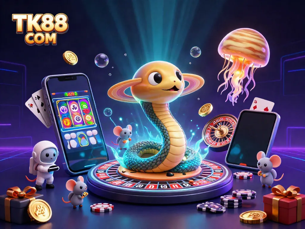 Experience thrilling gameplay with TK88 COM as players engage in cosmic betting with vibrant visuals.