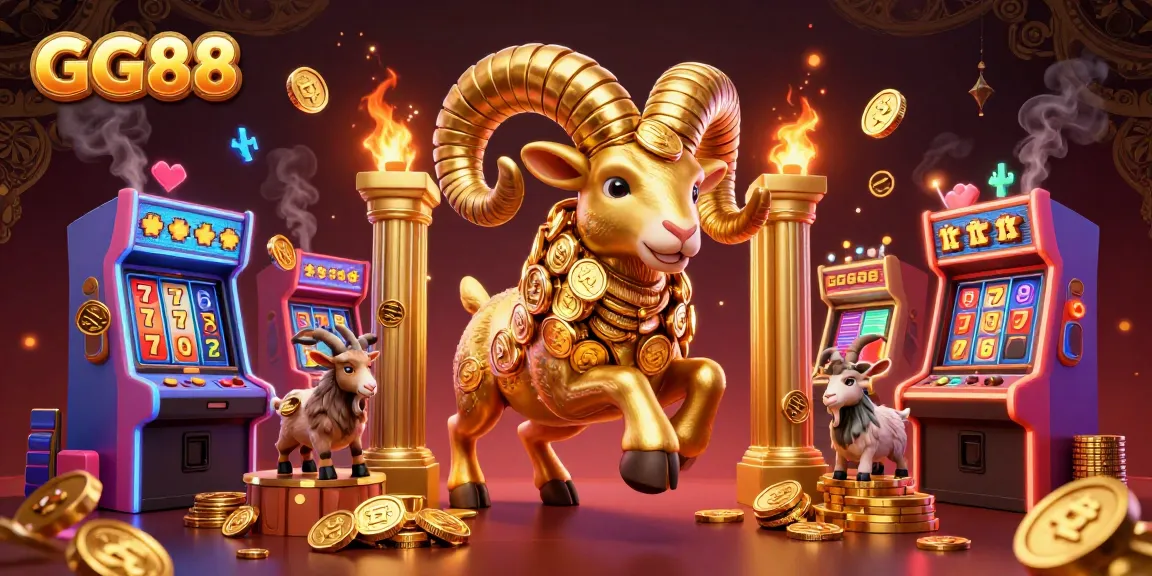 Experience thrilling action with GG88 in this vibrant 3D casino scene, featuring dynamic gaming elements.