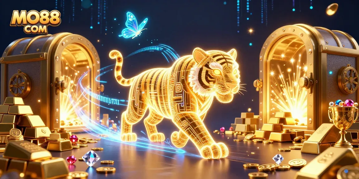 Experience the thrilling world of MO88 COM in this vibrant casino scene!