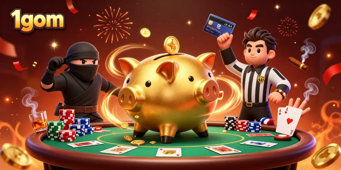 Experience thrilling gaming moments at 1gom with unique casino characters and exciting betting visuals.