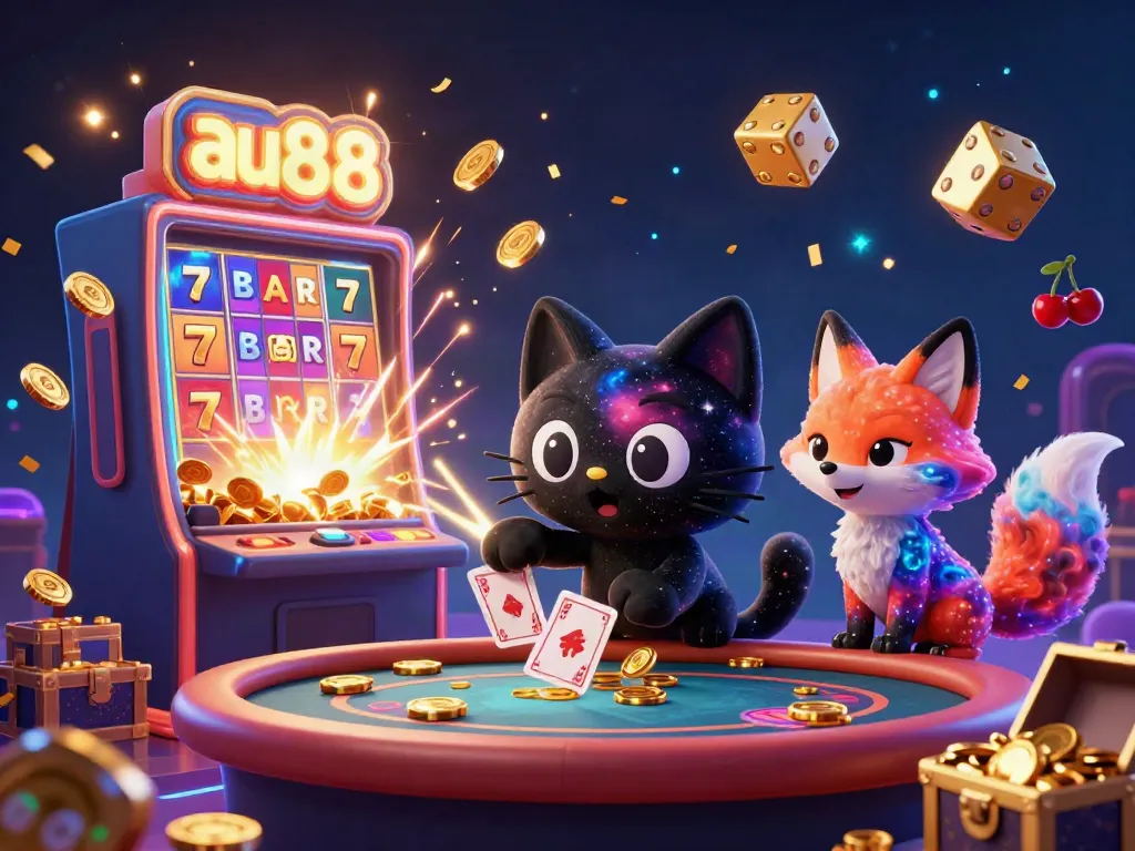 Spin the reels and win big at au88, with a cosmic casino experience featuring vibrant characters and thrilling game elements.