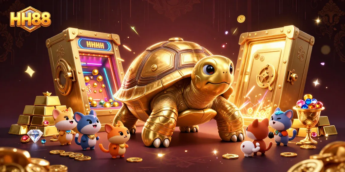 Experience thrilling gameplay at HH88 with golden treasures and animated excitement.