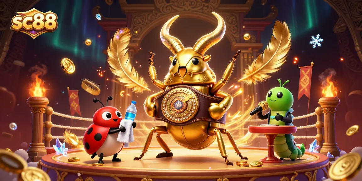 Engage with exciting gambling adventures at sc88, featuring vibrant 3D characters and casino elements.