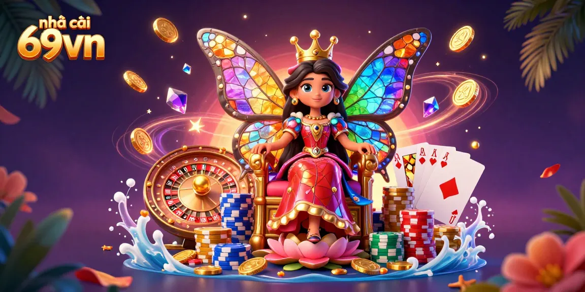 Experience thrilling games at nhà cái 69vn with colorful chips, roulette, and prizes in action.