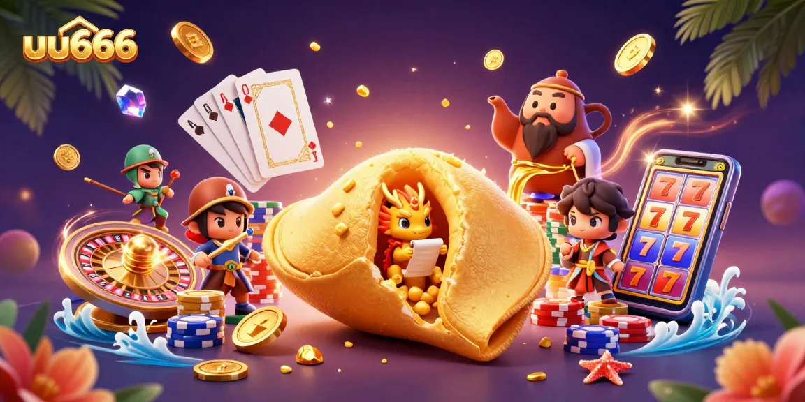 Experience the excitement of uu666 with a vibrant casino-themed illustration featuring golden coins and winning elements.