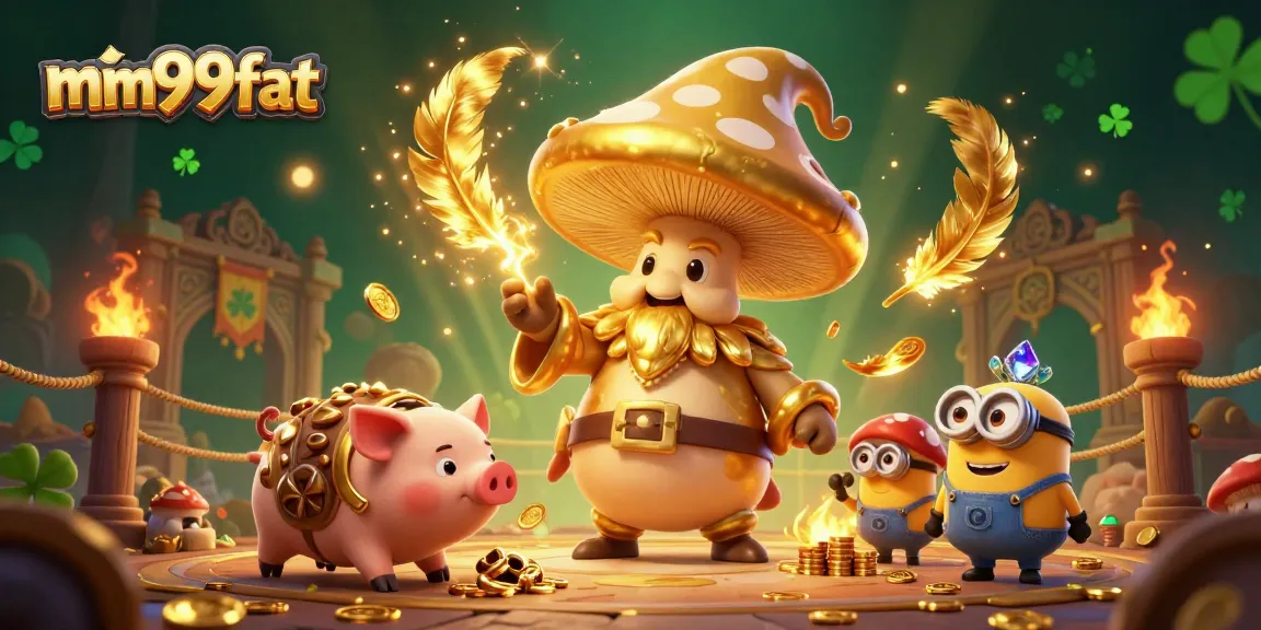 Experience magical winning gameplay at mm99fat with a golden mushroom wizard treasure hunt.