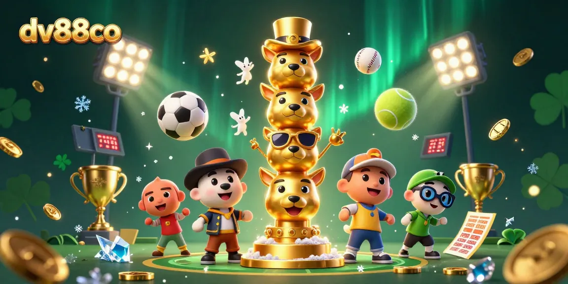 Experience thrilling gameplay with dv88co's animated casino totem and dynamic sports elements.