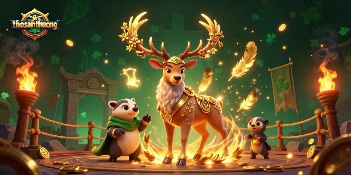 Engage in thrilling gameplay with thosantienthuong, featuring vibrant characters and dynamic casino elements.
