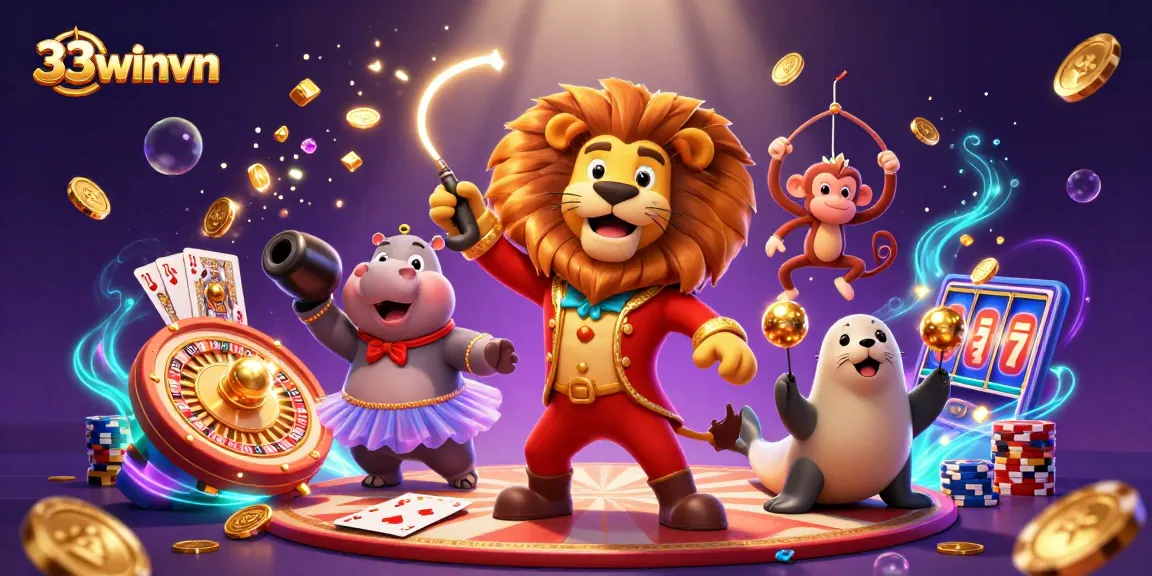 Engage in thrilling games at 33winvn with colorful characters and exciting casino elements.